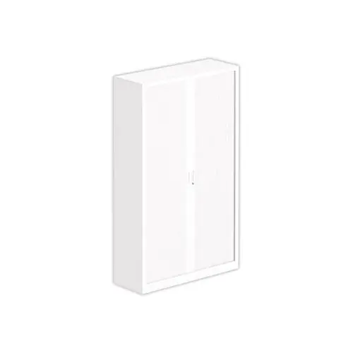 Armoire haute à rideaux 198x120 cm - blanc photo du produit