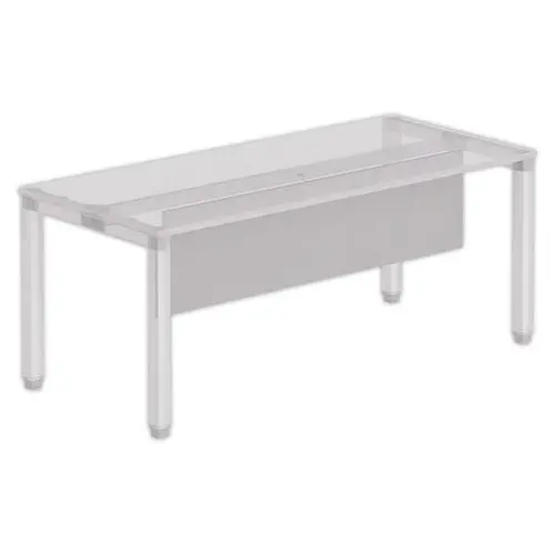 Voile de fond m&eacute;lamin&eacute; L 140 aluminium photo du produit