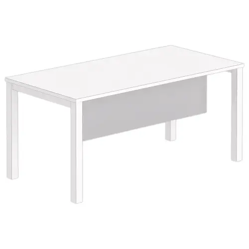 Voile de fond m&eacute;lamin&eacute; L 160 aluminium photo du produit
