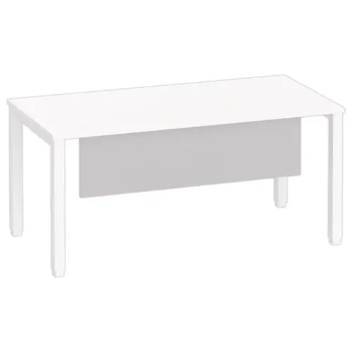 Voile de fond m&eacute;lamin&eacute; L 160 aluminium photo du produit