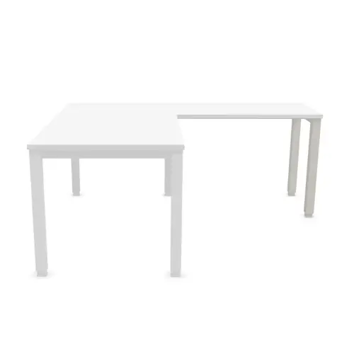Retour BRUXELLES 98 x 60 plateau blanc-pieds alu photo du produit