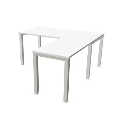 Retour BRUXELLES 98 x 60 plateau blanc-pieds alu photo du produit