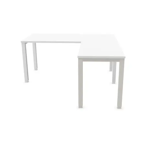 Retour BRUXELLES 98 x 60 plateau blanc-pieds alu photo du produit