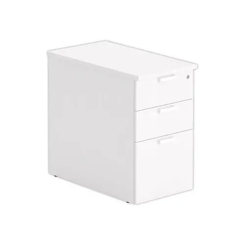 Caisson 3 tiroirs - Blanc - P 80 cm photo du produit