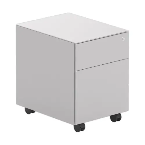 Caisson mobile en métal 2 tiroirs aluminium monté photo du produit