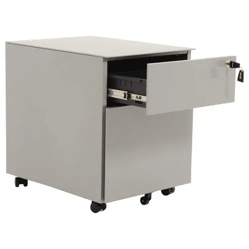 Caisson mobile en métal 2 tiroirs aluminium monté photo du produit