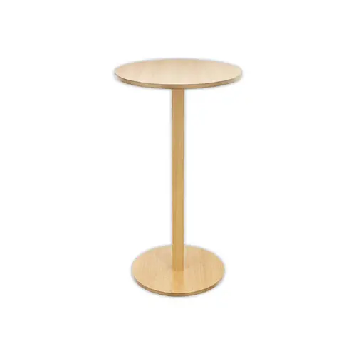 Table haute WOODY ronde 60 cm - hêtre montée photo du produit