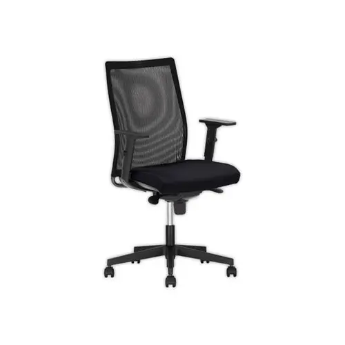 Si&egrave;ge de bureau synchrone Intrata - Avec accotoirs - Mont&eacute; - Gris et noir photo du produit