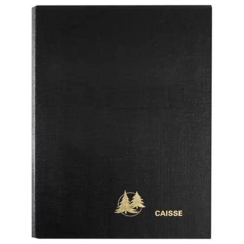 Classeur vide perpétuel pour feuillets mobiles de caisse - 19 x 25,5cm - Noir - Janvier à décembre - EXACOMPTA photo du produit