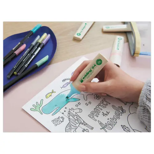 Surligneur - pointe large - ECOLINE E24 - bleu clair - EDDING photo du produit