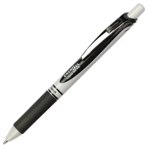 Roller pointe métal - Ecriture moyenne - Noir - Pentel photo du produit