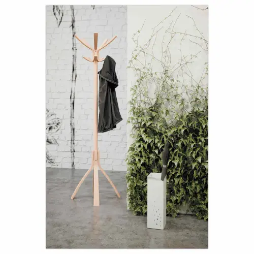 Porte-parapluies m&eacute;tallique - Blanc - ALBA photo du produit