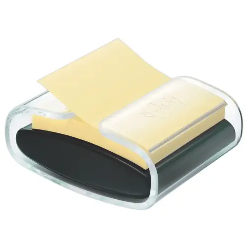 Dévidoir Pro Noir Z-Notes Super Sticky + 1 bloc jaune 76 x 76 - POST IT photo du produit