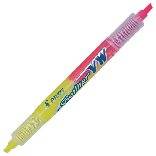 Surligneur bicolore BEGREEN - Jaune / Rose - Pilot photo du produit