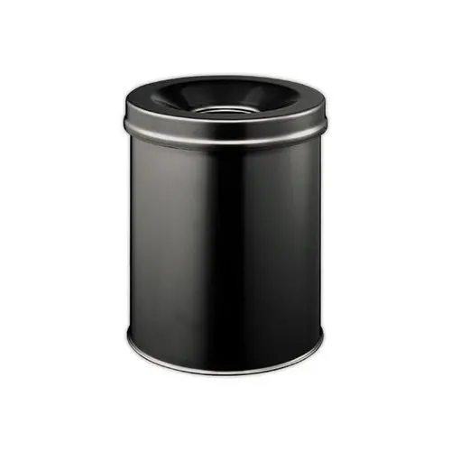 Corbeille &agrave; papier anti-feu - 15L - Noir - Durable photo du produit