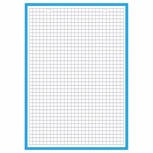 Bloc de 30 feuilles de fiches bristol bleues A5 5x5 photo du produit