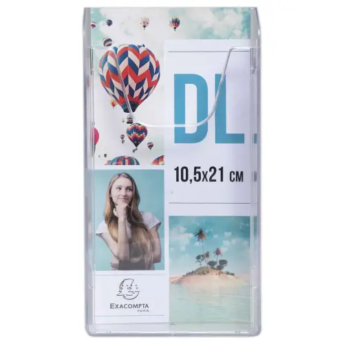 Porte-brochures à dos plat - 1/3 A4 - EXACOMPTA photo du produit