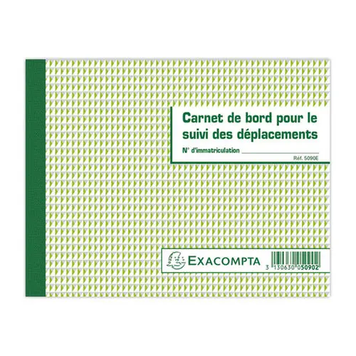 Carnet de bord pour suivi de déplacement véhicule - EXACOMPTA photo du produit