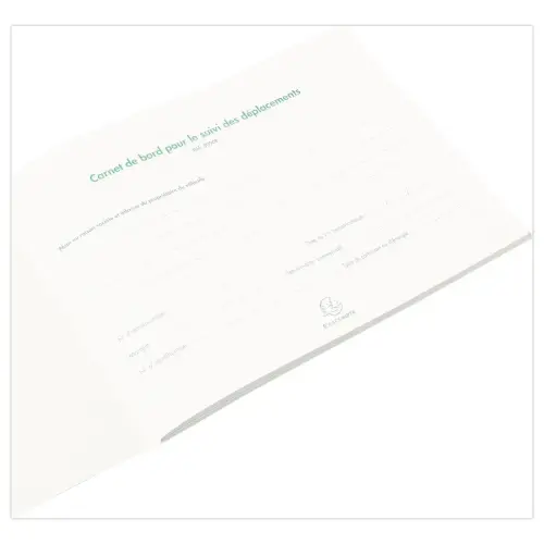 Carnet de bord pour suivi de déplacement véhicule - Exacompta photo du produit