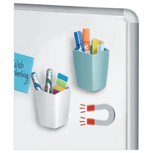 Pot &agrave; crayons Gloss magn&eacute;tique &ndash; Blanc &ndash; CEP photo du produit