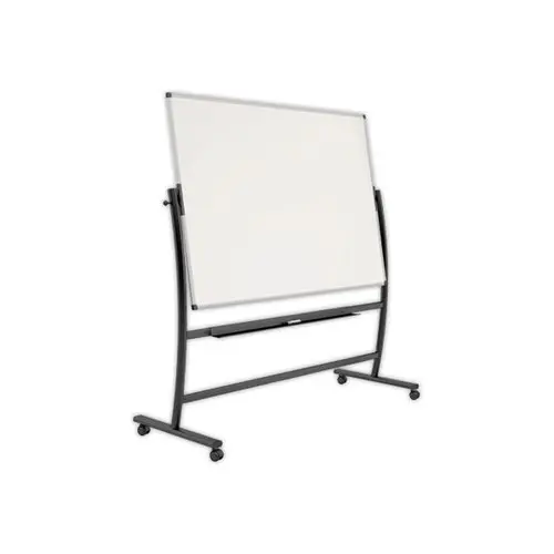 Tableau blanc pivotant et mobile effaçable à sec 120 x 150 cm photo du produit