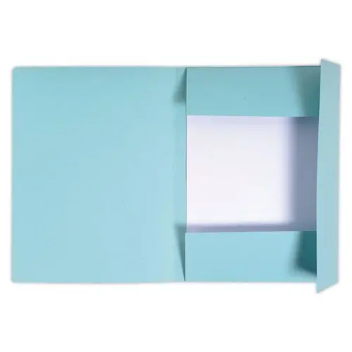 50 Chemises 3 rabats carton 280 g - Format A4 - Bleu - EXACOMPTA photo du produit