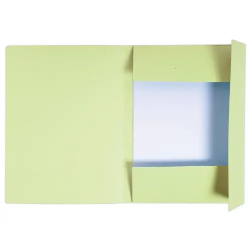 50 Chemises 3 rabats carton 280 g - Format A4 - jaune - Exacompta photo du produit