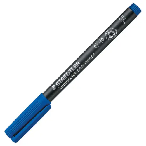 Feutre permanent universel Lumocolor - 0.6 mm - Bleu - Staedtler photo du produit
