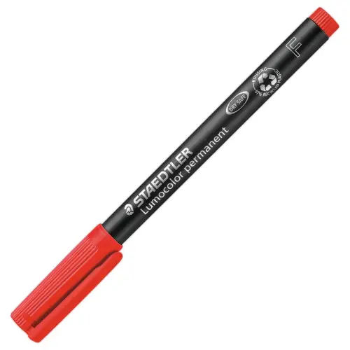 Feutre permanent universel Lumocolor - 0.6 mm - Rouge - Staedtler photo du produit