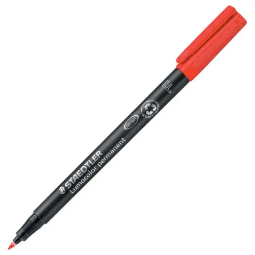 Feutre permanent universel Lumocolor - 0.6 mm - Rouge - Staedtler photo du produit