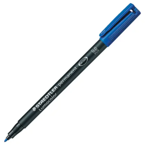 Feutre de rétroprojection permanent Lumocolor - 1 mm - Bleu - Staedtler photo du produit
