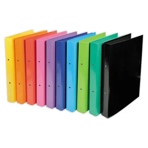 10 Classeurs 2 anneaux Iderama - Dos 4 cm- Assortis photo du produit