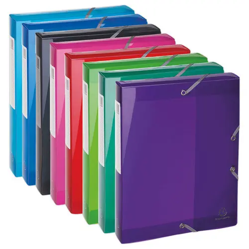 8 Boîtes de classement Iderama - Colorisassortis - Dos 4 cm - EXACOMPTA photo du produit