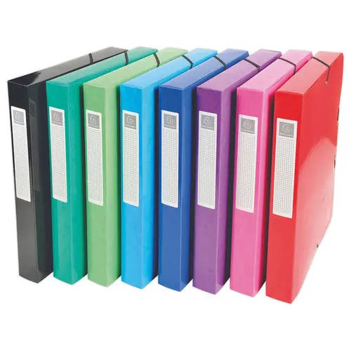 8 Boîtes de classement  Iderama- Dos 4 cm - assortis - EXACOMPTA photo du produit