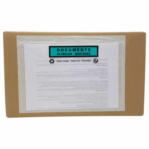 500 Pochettes adhésives "Documents ci, inclus" format A4, 320x250 mm photo du produit
