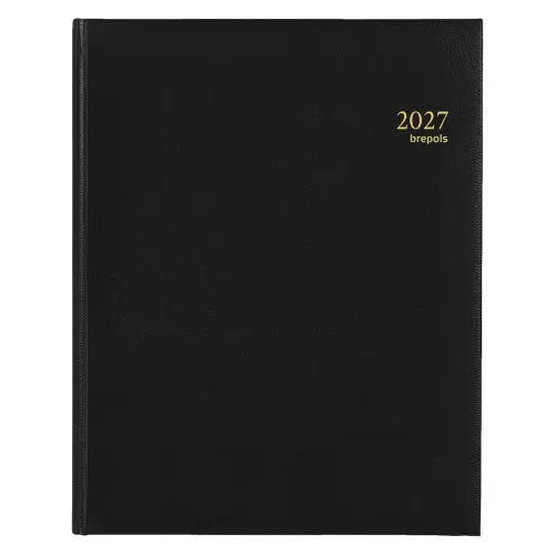 Agenda semainier  Concorde - 21x27cm - Noir - Janvier &agrave; d&eacute;cembre - BREPOLS photo du produit