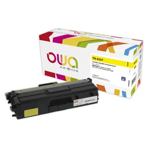 Toner &eacute;q. Brother TN-423Y - Haute capacit&eacute; - Jaune photo du produit