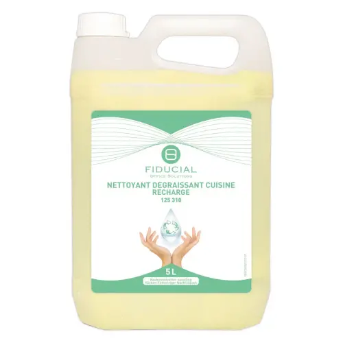 Recharge nettoyant dégraissant cuisine – 5L – Fiducial photo du produit