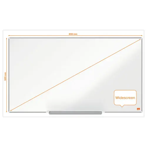 Tableau blanc magnétique - 89 x 50 cm - Impression Pro - NOBO photo du produit