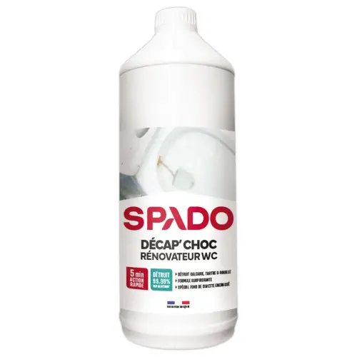 Flacon 1 litre de Décap' choc rénovateur WC SPADO photo du produit