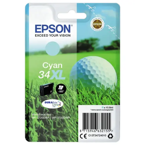 Cartouche Epson T347XL N&deg;34 Cyan photo du produit