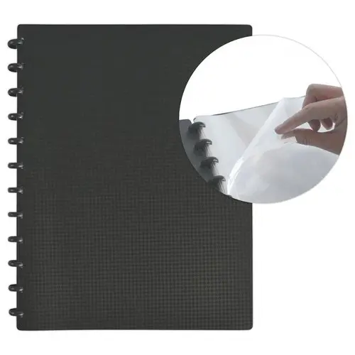 Prot&egrave;ge-documents modulable VARIOZIP - 30 poches  - noir - Oxford photo du produit