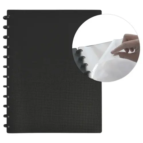 Protège-documents modulable VARIOZIP - 30 poches - noir - Oxford photo du produit