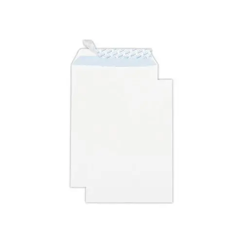 50 Pochettes blanches bande siliconée - 229x324 mm - sans fenêtre - 90g - GPV photo du produit