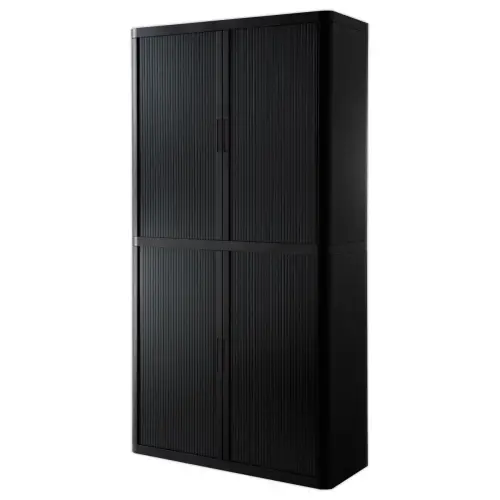Armoire rideaux EasyOffice - Noir - Paperflow photo du produit