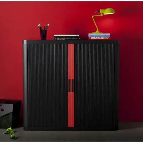 Armoire basse Easyoffice - Noir - Paperflow photo du produit