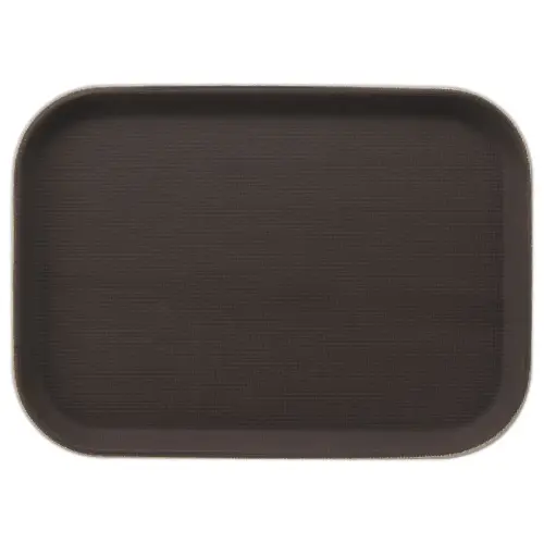 Plateau de service rectangulaire - 35 x 25 cm - Marron photo du produit