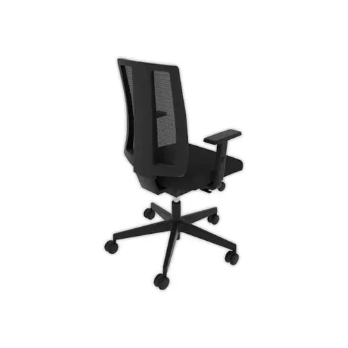 Siège de bureau synchrone Navigo - Noir et mesh - Accotoirs 2D photo du produit