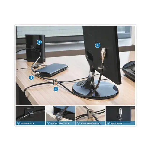 Kit de verouillage pour ordinateurs et périphérie universel  - KENSINGTON photo du produit