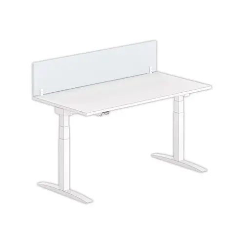 Cloisonnette pour bureau L. 160 gris/blanc photo du produit